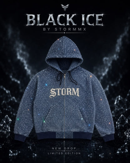 ICE CRYSTAL DENIM JACKET