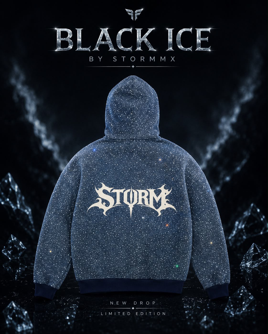ICE CRYSTAL DENIM JACKET